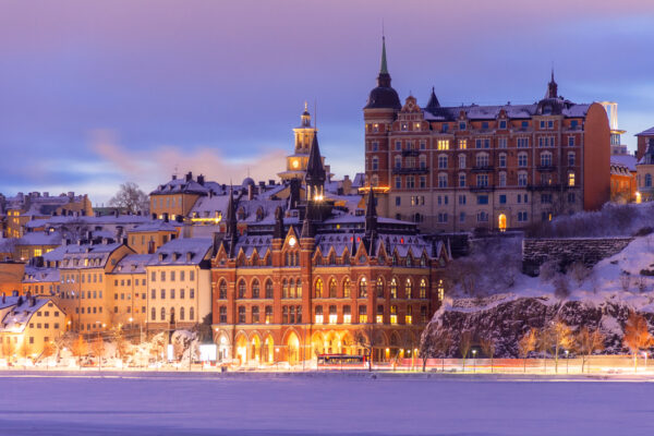 Schweden Stockholm Winter