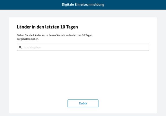 Einreiseanmeldung Digital Corona 1
