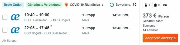 kolumbien 2 wochen