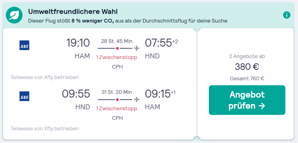 Flüge nach Tokio für nur 430€ | Urlaubstracker
