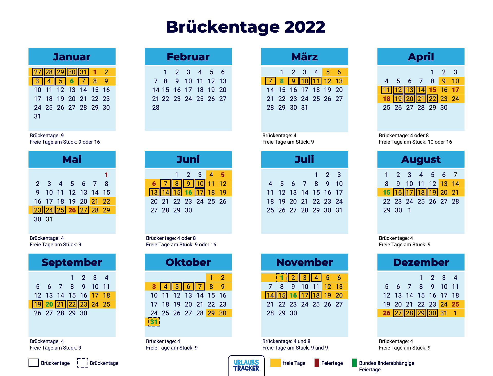 Single Urlaub Weihnachten 2022 Deutschland Brückentage 2021/22 So holt Ihr die meisten Urlaubstage raus