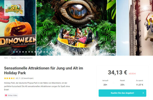 Holiday Park Gutschein 2 Für 1 2024 www.urlaubstracker.de