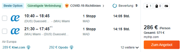 Miami Flug