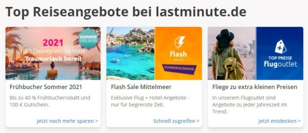 Reiseangebote lastminute.de