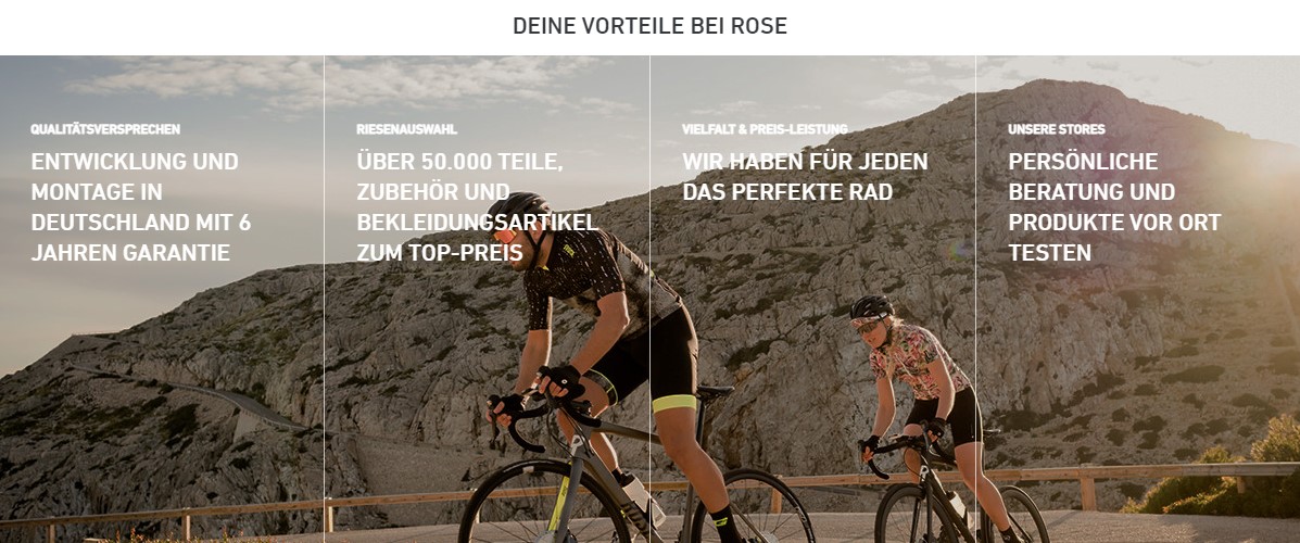 Rose Bikes Gutschein 3€ Rabatt im September Urlaubstracker