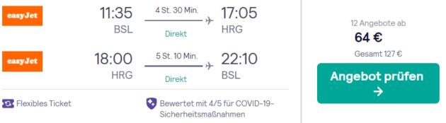 Flug Basel Hurghada