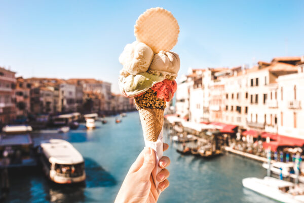 Italien Venedig Eis