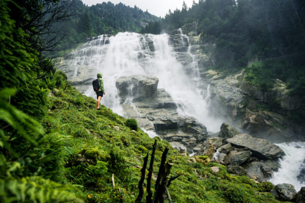 Österreich Stubai Grawa Wasserfall 1