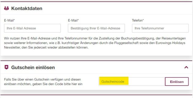 Eurowings Holidays Gutschein