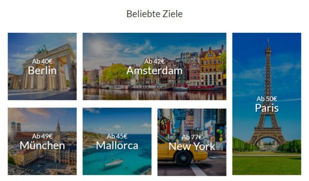 Hotelopia beliebte Ziele