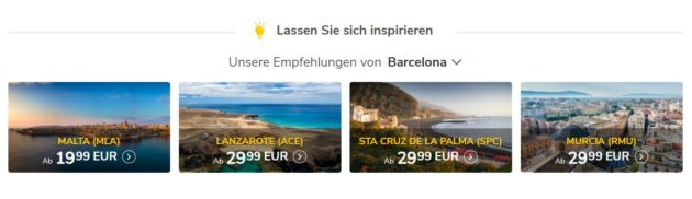 Vueling Inspirationen