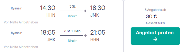 8 Tage Mykonos Flug