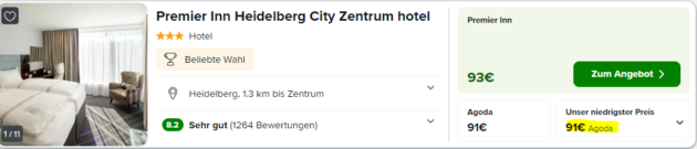 Screenshot Hotel Heidelberg