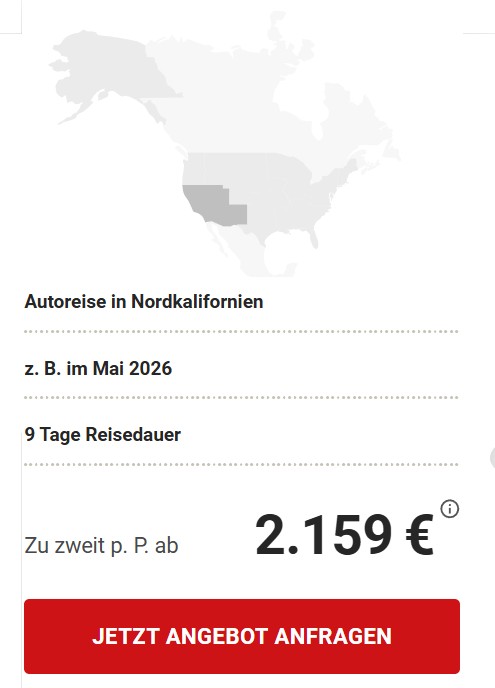 Nordkalifornien Rundreise