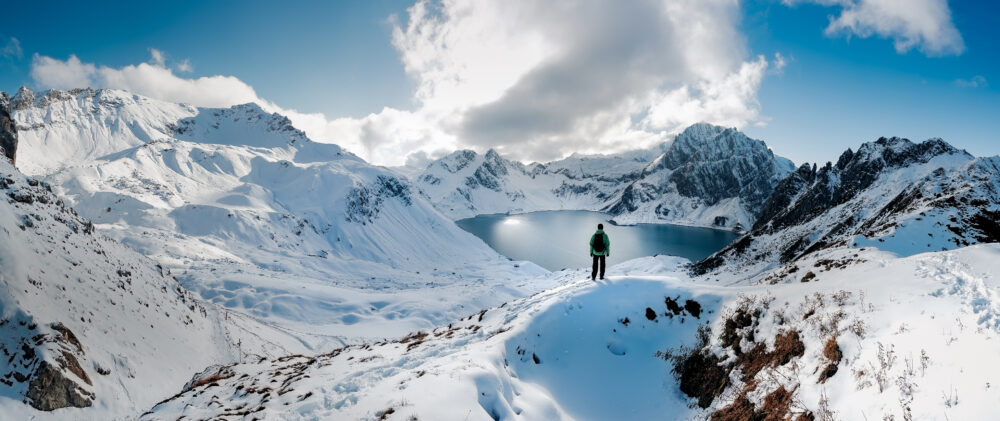 Lünersee Österreich Winter