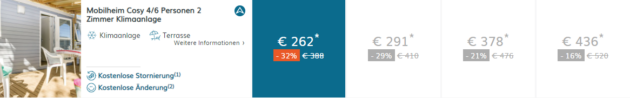7 Tage Campen im eigenen Mobilheim Italien