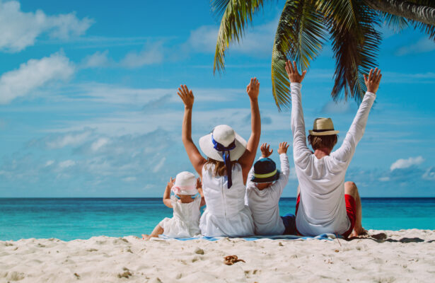 Familie am Strand