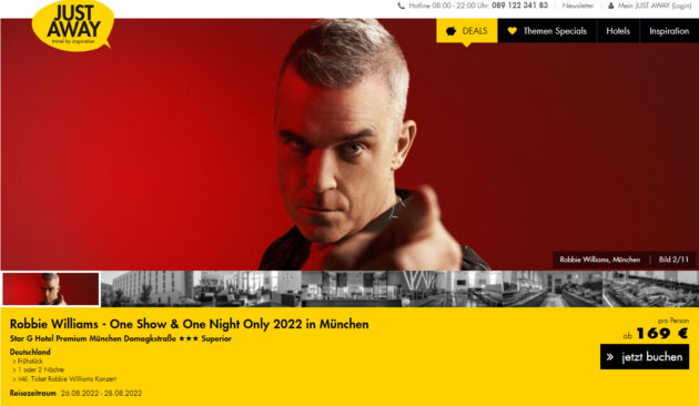 2 Tage München Robbie Williams
