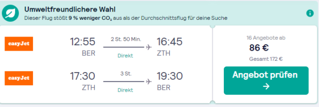 Berlin nach Zaky Flug