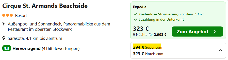 USA Hotel Angebot