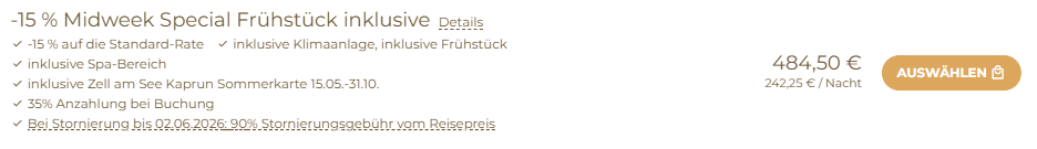 Kaprun Hotelangebot