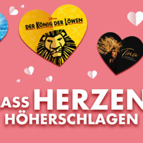 Stage Entertainment Valentinstag Angebot: Bis zu 28% Rabatt auf Musicaltickets