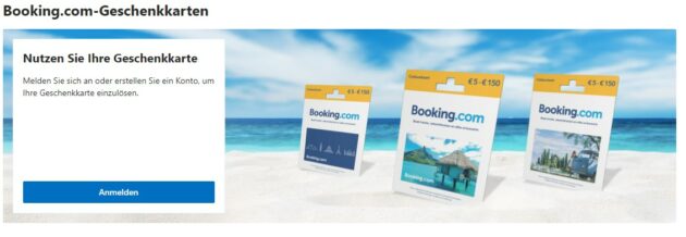 Booking.com Geschenkkarten