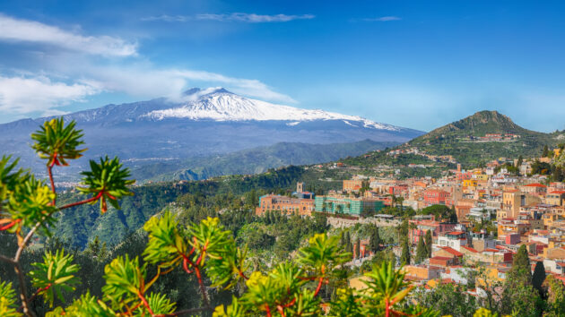 Italien Sizilien Ätna Taormina