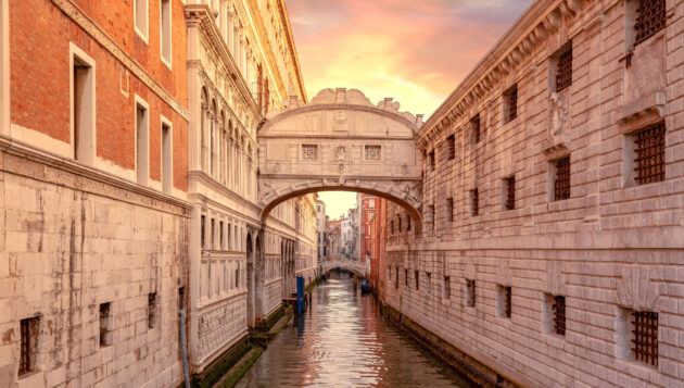 Italien Venedig Seufzerbrücke