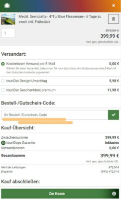 touriDat Gutscheincode