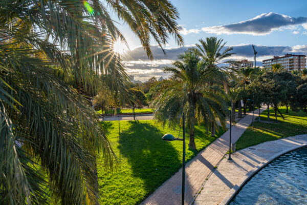 Spanien Valencia Jardin del Turia