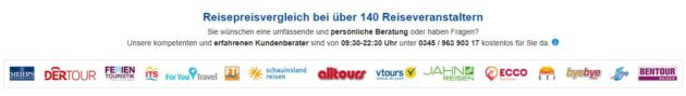 12-travel durchforstet für Euch das Angebot von über 140 Reiseveranstaltern, hier eine Auswahl mit Partnerlogo.,