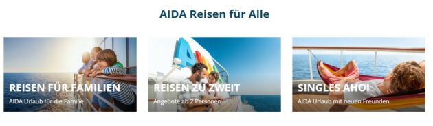AIDA: Singles, Paare, Familien