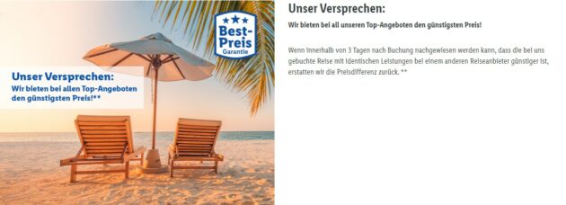 LIDL-Reisen Reiseversprechen