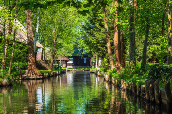 Landscape,With,Cottage,In,The,Spreewald,Area,,Germany.