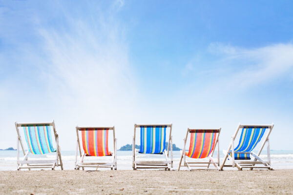 Liegestühle Urlaub Strand