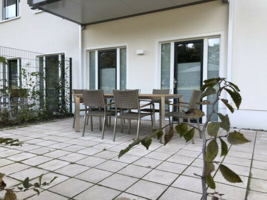Ferienwohnung Meeresrauschen Terrasse im Erdgeschoss