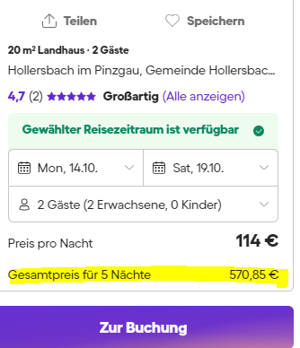 KuschelHütte am Teich 6 Tage Hohe Tauern Nationalpark mit