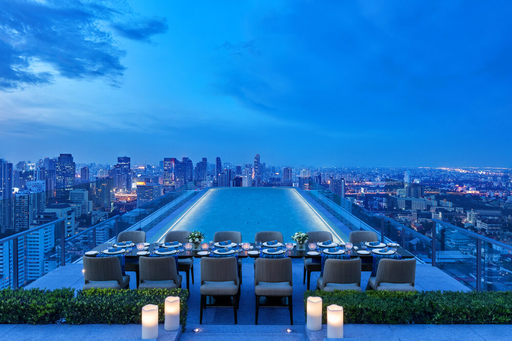 Rooftop Rendezvous Package_Private Dining at Rooftop Pool for 12 Pax