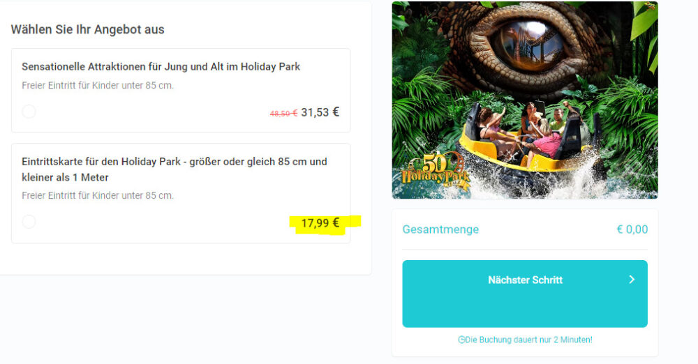 Holiday Park Gutschein 2 Für 1 2024 www.urlaubstracker.de