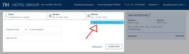 NH Hotels Gutschein einlösen