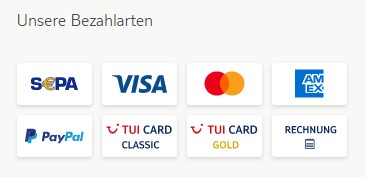 Bezahlung bei TUI