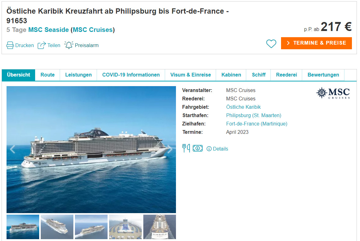 12 Tage Karibik-Kracher: 5-tägige Karibik-Kreuzfahrt ab Philipsburg ...