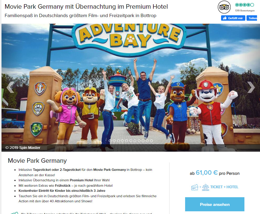 Wie Viel Kostet Der Eintritt Im Movie Park Für Erwachsene