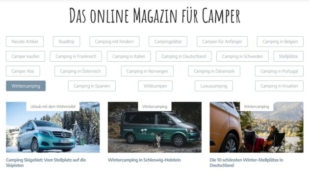 Roadsurfer Ratgeber Online Magazin für Camper