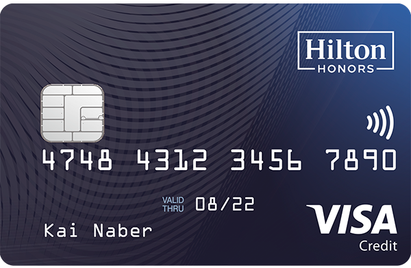 Hilton Honors Kreditkarte Werbemittel
