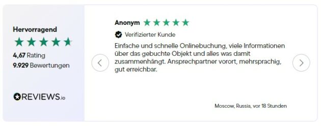 Hometogo Bewertung