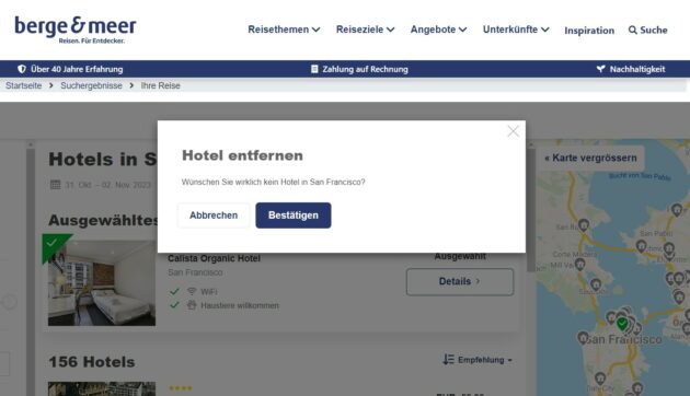 Berge & Meer Mietwagenrundreisen Rundreise planen Hotel entfernen 
