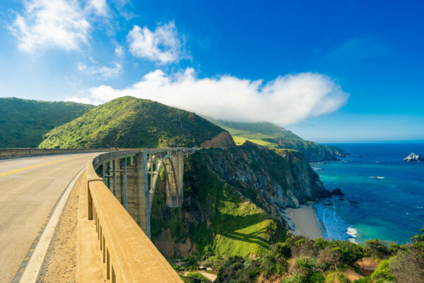 USA Westküste Kalifornien Bixby Creek Bridge Autoreise Mietwagenrundreise