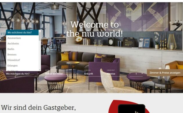 the niu gutschein einlösen: Auf der Startseite Reisedaten und Reiseziel sowie Anzahl der Reisenden auswählen und ein geeignetes Hotel finden. Dann werdet Ihr auf die Seite des the niu Hotels zur Buchung weitergeleitet. 